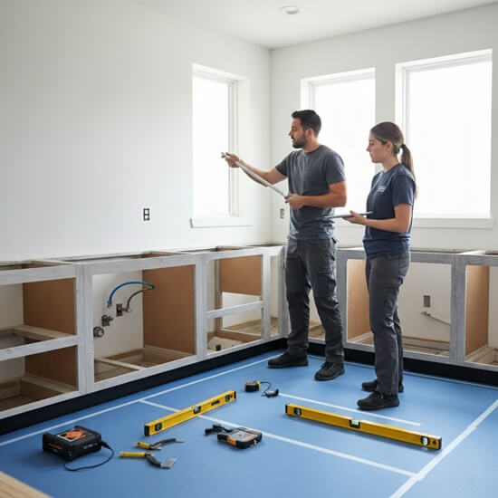 Accurate Measurements as second step of Kitchen Countertop Installation Process