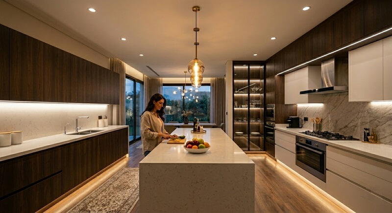 Bringing Your modern Kitchen Lighting Solution Plan Together