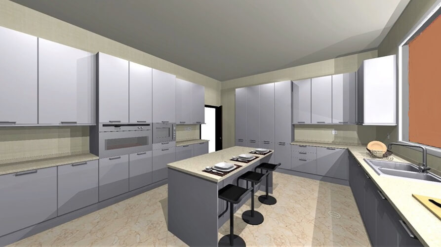 Encinitas Kitchen Remodel Design - with grey color