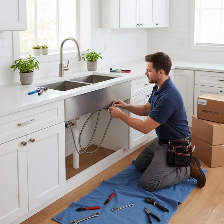 Encinitas Kitchen Sink and Faucet Installation Service