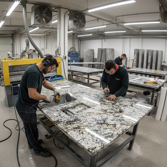 Fabrication and Preparation as third step of Kitchen Countertop Installation Process