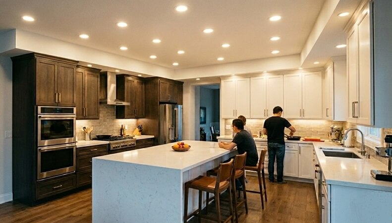 Recessed Ceiling Lighting Kitchen type  that are Installed