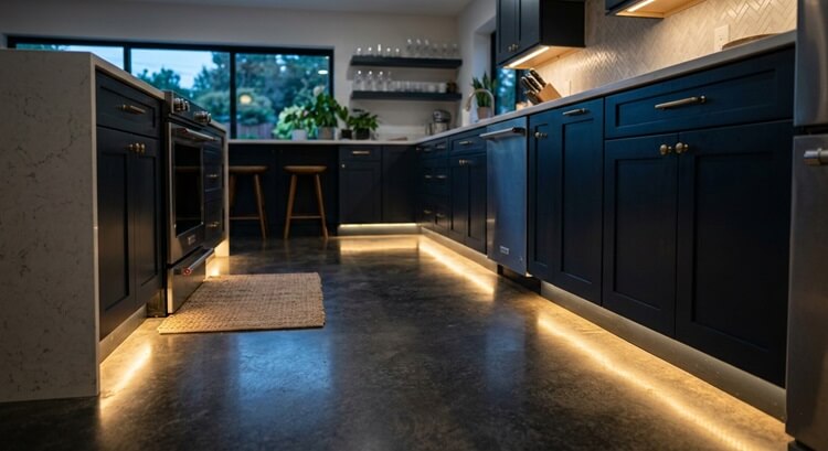 Toe-Kick & Floor-Level LED Lighting a Type of Kitchen Lighting that can be Installed