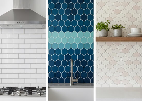 Types and designs of porcelain tiles for kitchen backsplash