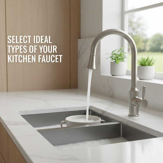 select Ideal Types of your Encinitas Kitchen Faucet